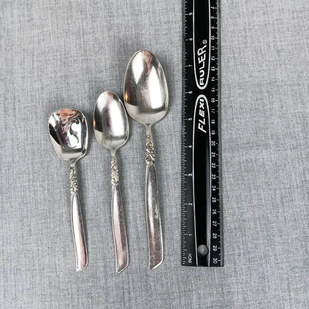 Community South Seas 8 Spoon Lot Mid Century Modern Replacements Pieces Bon Bon